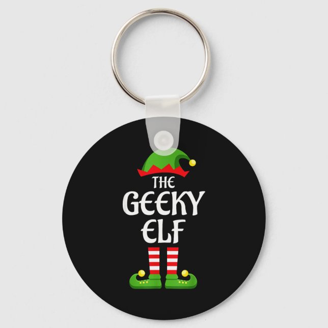 Llavero Geeky Elf Family Matching Group Christmas Geek  (Anverso)