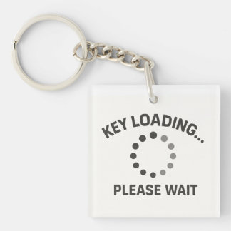 Llavero Geeky Keychain - "Carga de claves... Por favor, es