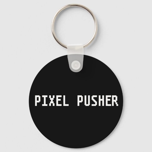 Llavero Geeky Pixel Pusher (Anverso)