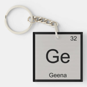Llavero Geena Nombre Química Elemento Tabla Periódica