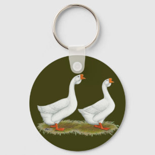 Llavero Geese africano blanco