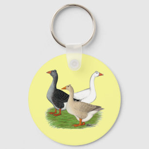 Llavero Geese: Trio desquiciado