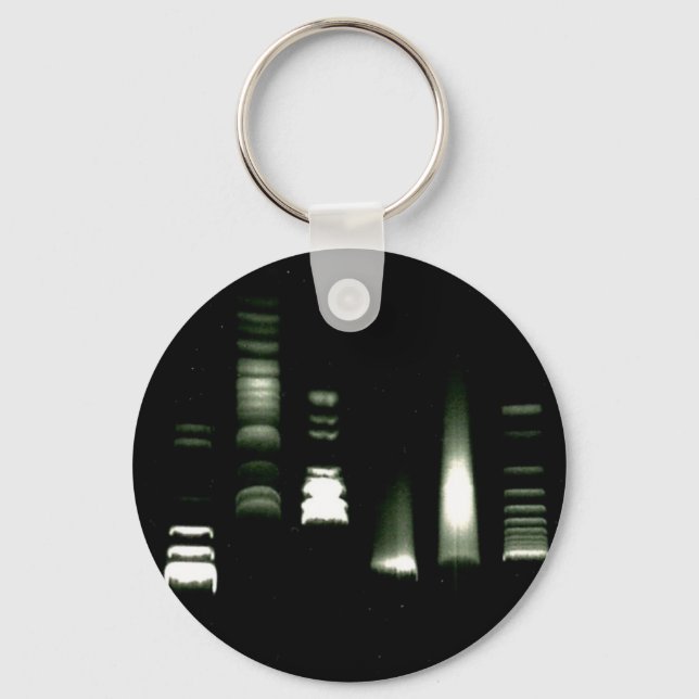 Llavero Gel de ADN Electroforesis Keychain (Anverso)