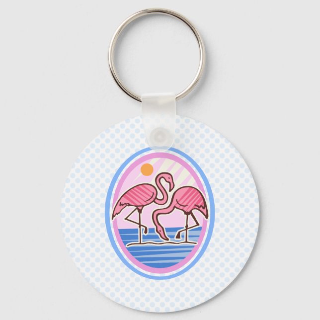 Llavero Gemelos Flamingo (Anverso)