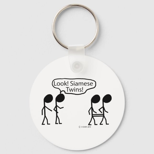 Llavero Gemelos siameses (Anverso)