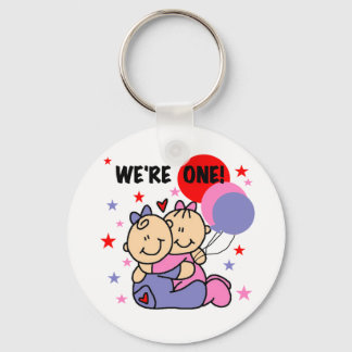 Llavero Gemelos somos camisetas de cumpleaños y regalos