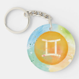 Llavero Gemini Astrología Zodiac Keychain - Espíritu jugue