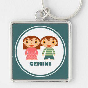 Llavero Gemini es mi Rótulo zodiaco