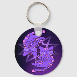 Llavero Gemini Gemini Purple personalizable Decagon Purple