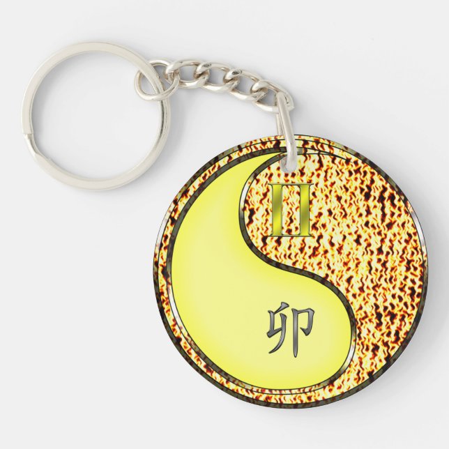 Llavero Gemini y Conejo de Fuego (Frente)