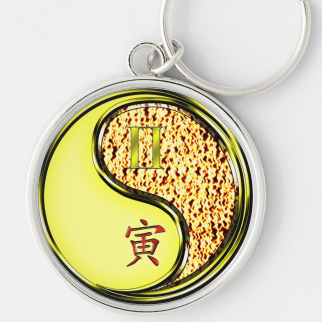 Llavero Gemini y Tigre de Fuego (Frente)