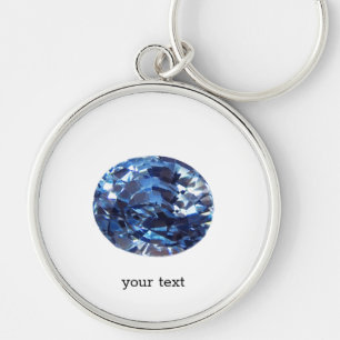 Llavero Gemstone Aquamarine, azul cielo