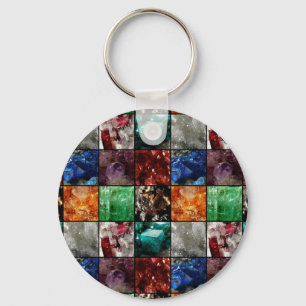 Llavero Gemstone Collage Keychain