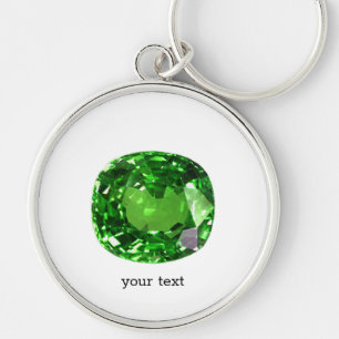 Llavero Gemstone esmeralda, verde