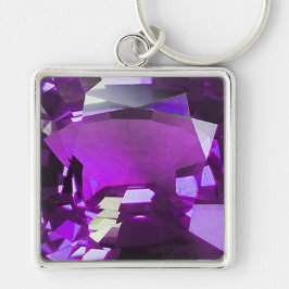 Llavero Gemstone Purple tanzano