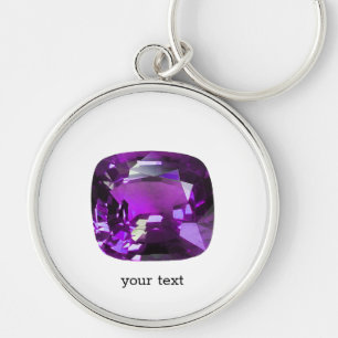 Llavero Gemstone Purple tanzano