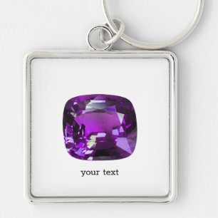 Llavero Gemstone Purple tanzano