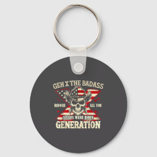 Llavero Gen X La Mala Generación Calavera Cita Retro