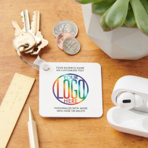 Llavero Generador de código QR y promoción de logotipos co