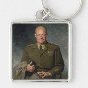 Llavero General Dwight Eisenhower Retrato pintado de 5 est
