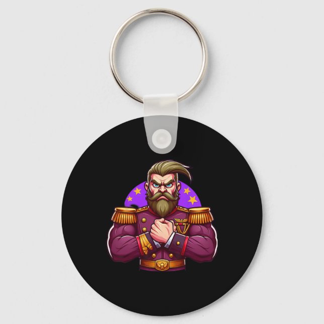Llavero General Flexing Muscles Fan Lover Bodybuilding Gym (Anverso)