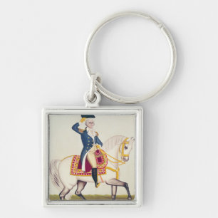 Llavero General Washington en un cargador blanco, c.1835