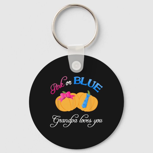 Llavero Género de calabaza Revela Que Al Abuelo Le Encanta (Anverso)