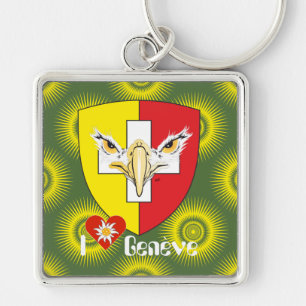 Llavero Genf, Genève, Ginevra, Genevra Schlüsselanhänger