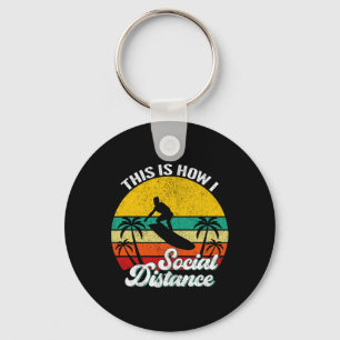 Llavero Genial Divertido Retro Puesta de Sol Vintage Surfi