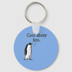 Llavero "Genial historia hermano" Pingüino Tonto
