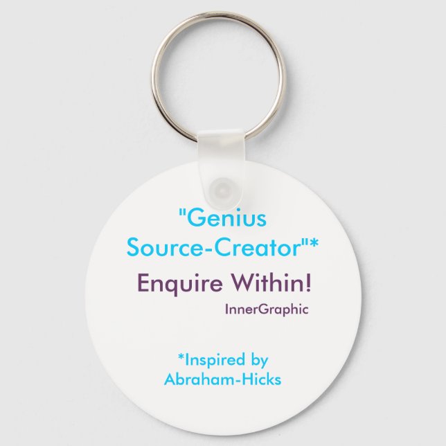 Llavero Genius Source-Creator Inquire Dentro! (Anverso)