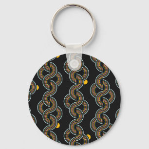 Llavero Geo Stripe: Diseño de moda