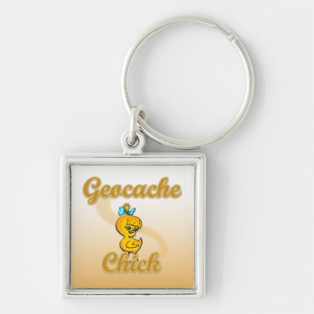 Llavero Geocache Chick (Frente)
