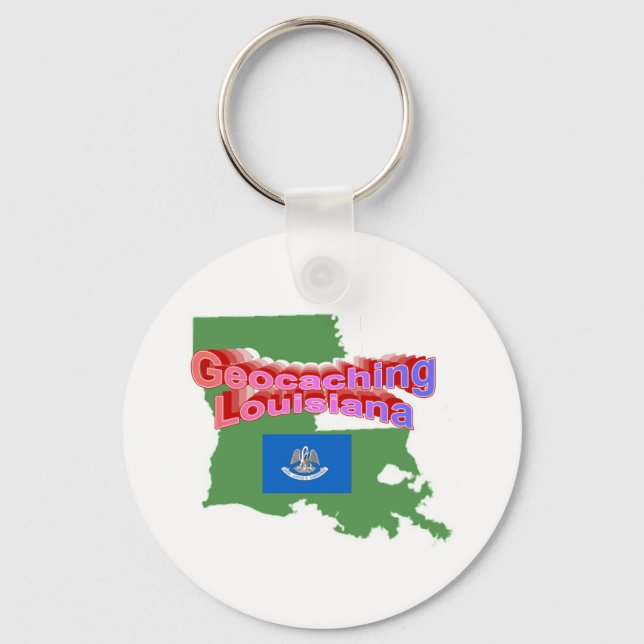 Llavero Geocaching Louisiana Keychain (Anverso)