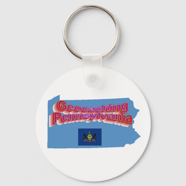 Llavero Geocaching Pennsylvania Keychain (Anverso)