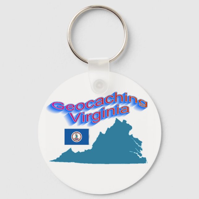 Llavero Geocaching Virginia Keychain (Anverso)