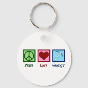 Llavero Geología del amor por la paz