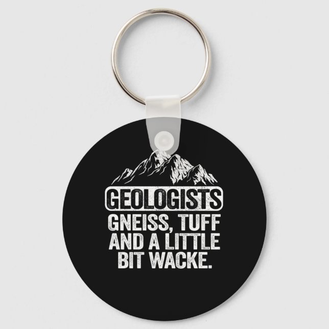 Llavero Geólogos Gneiss Tuff Y Un Poco Wacke Geol (Anverso)