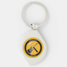 Llavero Geology Rocks Keychain Metalizado