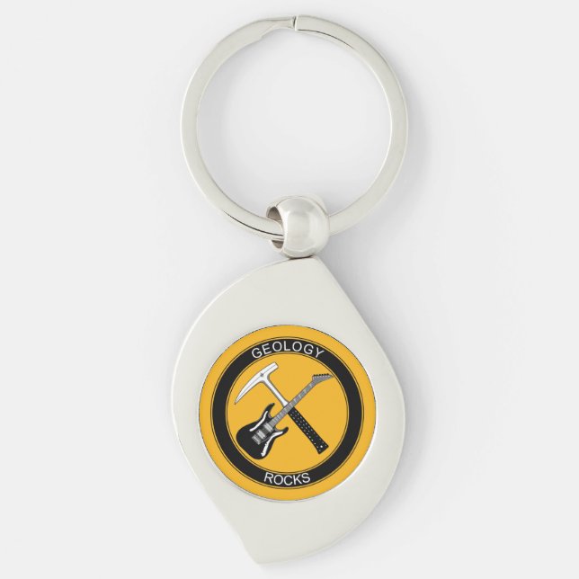 Llavero Geology Rocks Keychain Metalizado (Anverso)