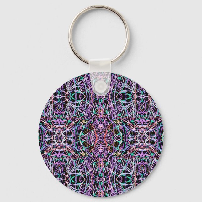 Llavero Geométrica Pink Purple (Anverso)