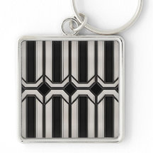 Llavero geométrico Art Deco