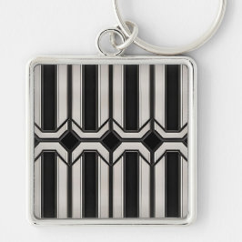 Llavero geométrico Art Deco