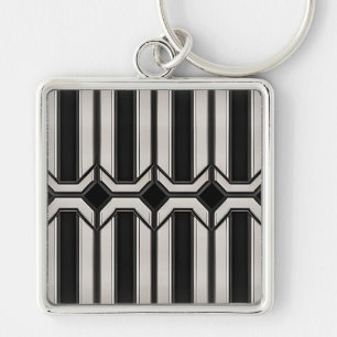 Llavero geométrico Art Deco
