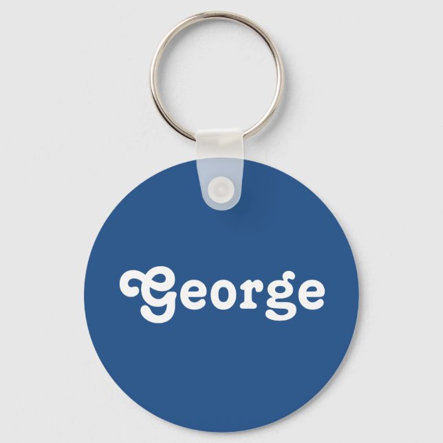 Llavero George de cadena de claves (Anverso)