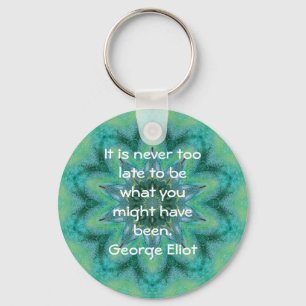 Llavero George Eliot Inspirational Motivational Quotation