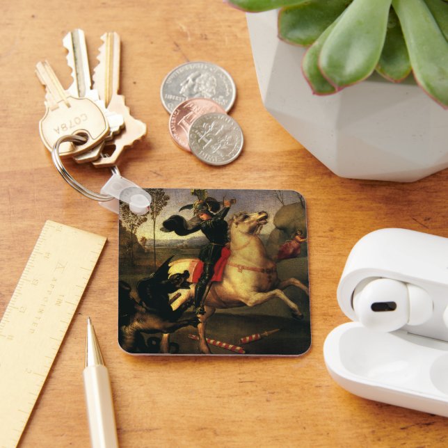 Llavero George Fighting the Dragon por Raphael Sanzio (Escritorio )
