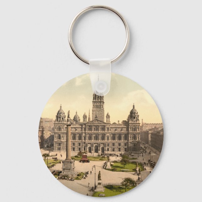 Llavero George Square, Glasgow, Escocia (Anverso)