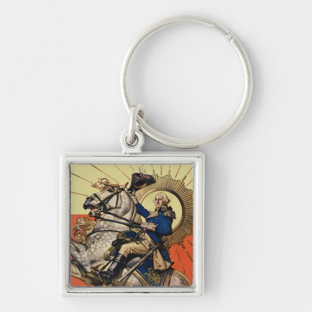 Llavero George Washington a caballo (Frente)