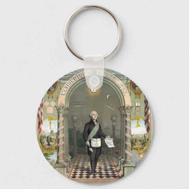Llavero George Washington como masón (Anverso)